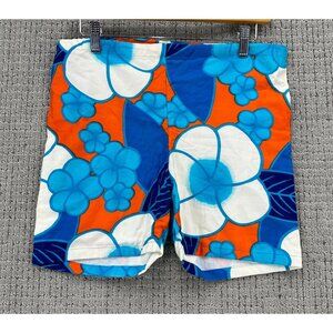 Vintage Cal Surf International Shorts Mens Size S Multicolor Floral Drawstring